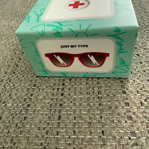 Goodr “Just My Type” New Red Cross Collab Red Sunglasses - Picture 7 of 8